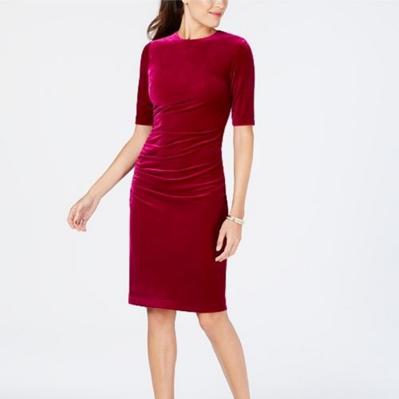 Dresses & Skirts - Vince Camuto Velvet Magenta Dress